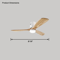 WOMO Mid-century Modern Hugger Ceiling Fan Lamp-WM5067