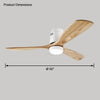 WOMO Mid-century Modern Hugger Ceiling Fan Lamp-WM5067 thumbnail