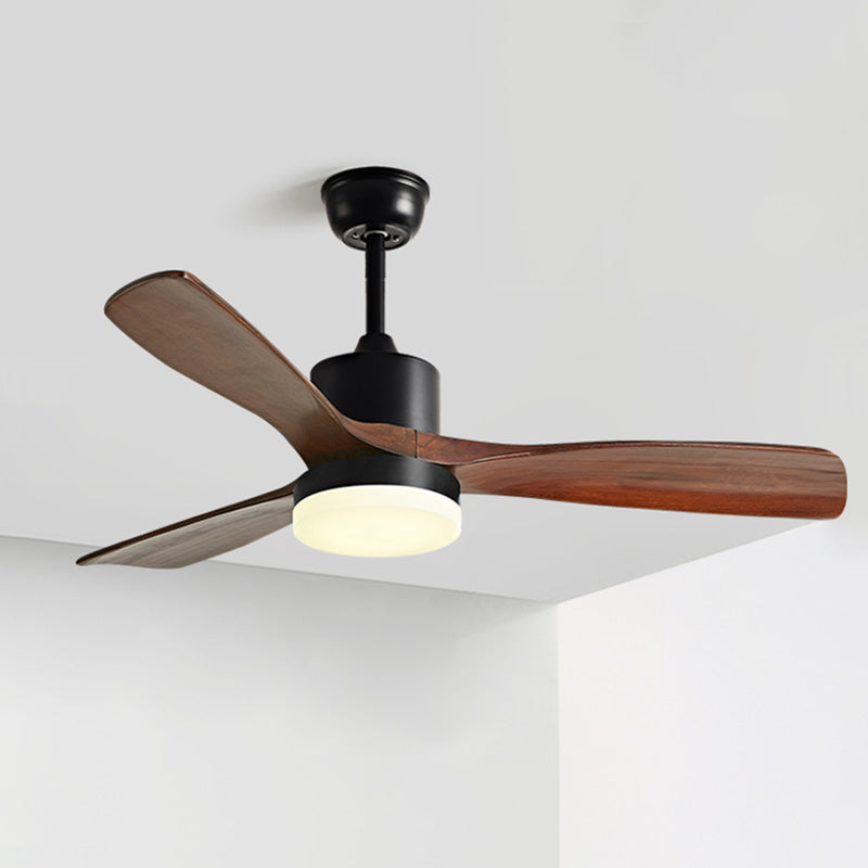 WOMO 3 Wood Blade Ceiling Fan Lamp-WM5068