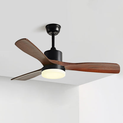 WOMO 3 Wood Blade Ceiling Fan Lamp-WM5068