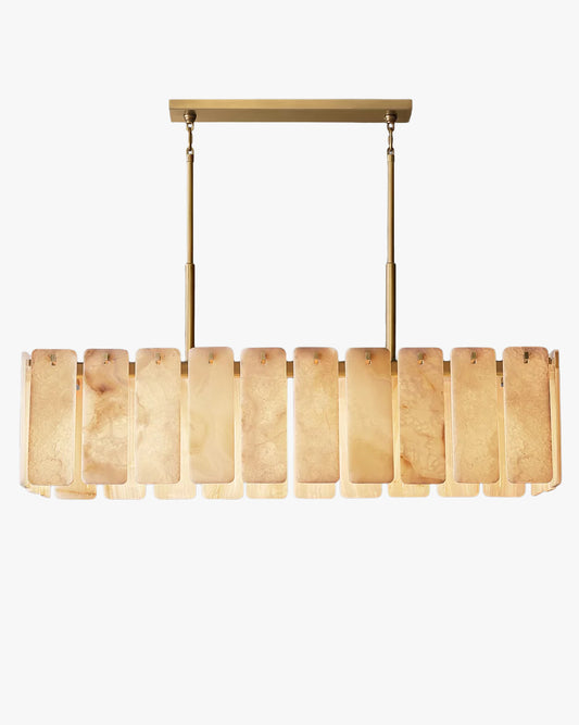 WOMO Alabaster Rectangular Chandelier - Calamette