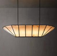 WOMO Alabaster Umbrella Linear Chandelier - Lucette