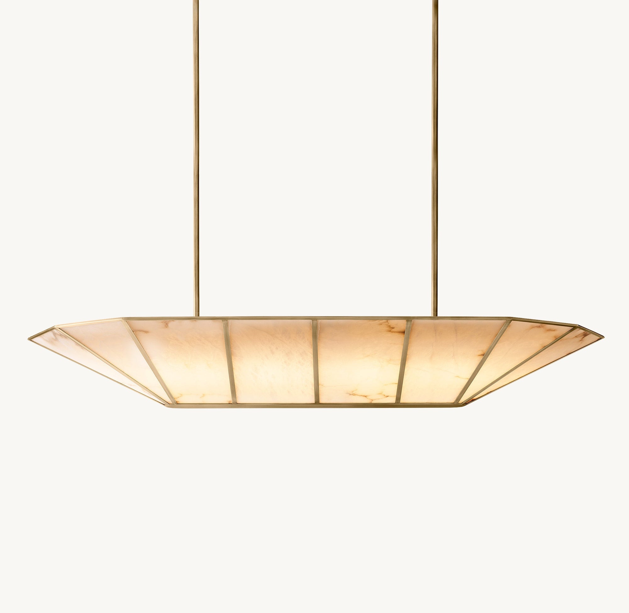 WOMO Alabaster Umbrella Linear Chandelier - Lucette