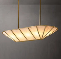 WOMO Alabaster Umbrella Linear Chandelier - Lucette