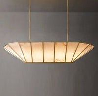 WOMO Alabaster Umbrella Linear Chandelier - Lucette