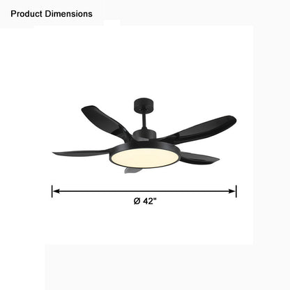 WOMO 5 Blade Large Ceiling Fan Lamp-WM5074