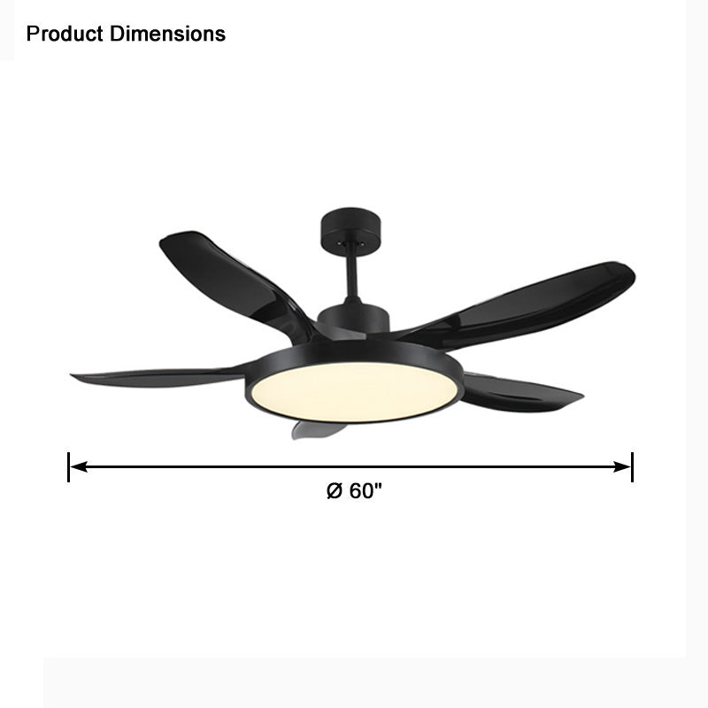 WOMO 5 Blade Large Ceiling Fan Lamp-WM5074