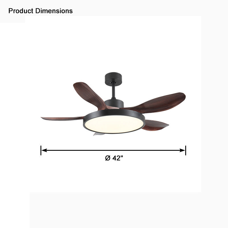 WOMO 5 Blade Large Ceiling Fan Lamp-WM5074