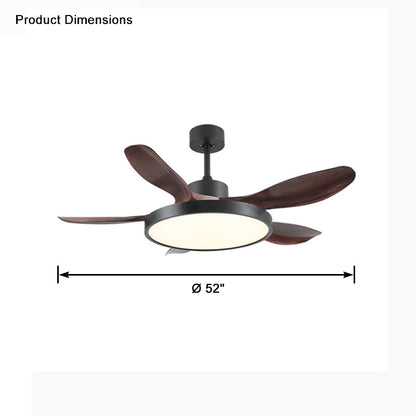 WOMO 5 Blade Large Ceiling Fan Lamp-WM5074