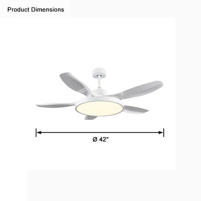 WOMO 5 Blade Large Ceiling Fan Lamp-WM5074