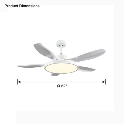 WOMO 5 Blade Large Ceiling Fan Lamp-WM5074