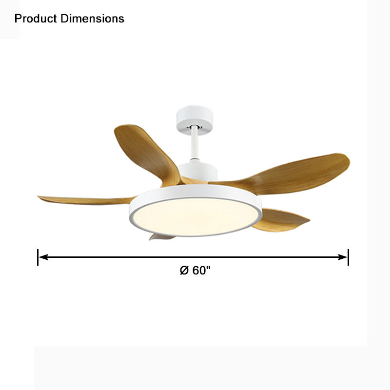 WOMO 5 Blade Large Ceiling Fan Lamp-WM5074