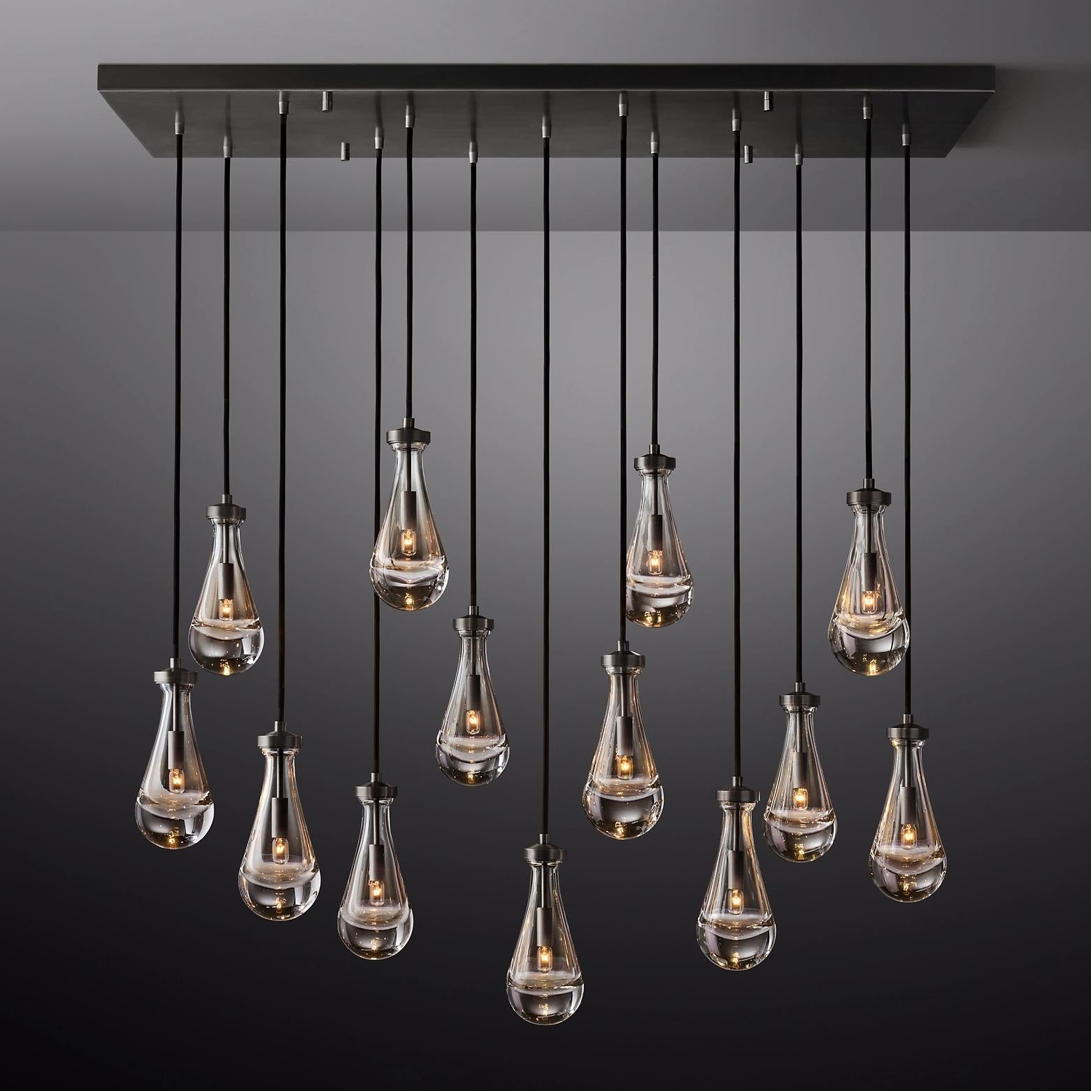 WOMO Raindrop Linear Chandelier – Ava