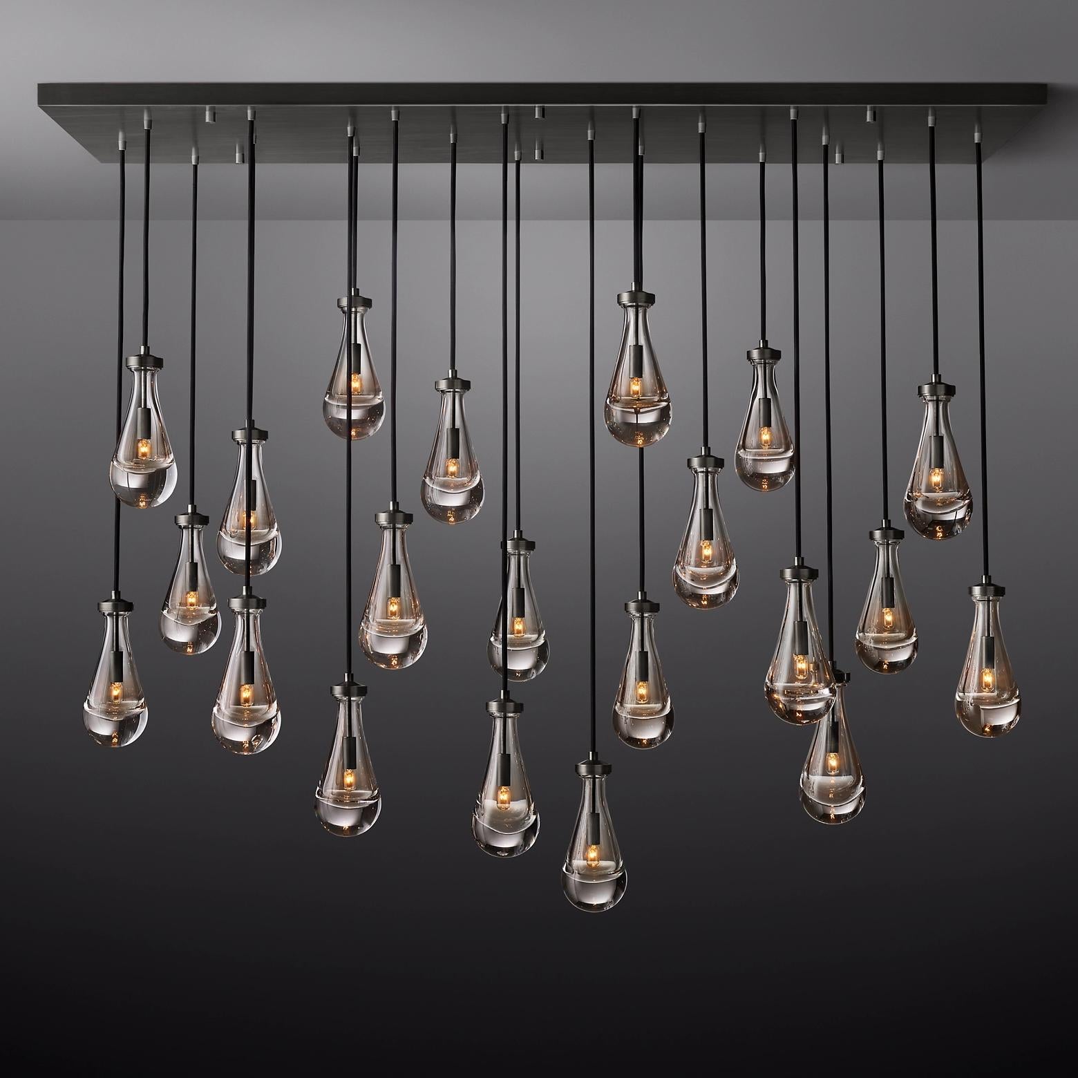 WOMO Raindrop Linear Chandelier – Ava
