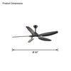 WOMO Modern Large Ceiling Fan Lamp-WM5076 thumbnail