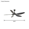 WOMO Modern Large Ceiling Fan Lamp-WM5076 thumbnail