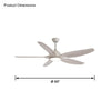 WOMO Modern Large Ceiling Fan Lamp-WM5076 thumbnail
