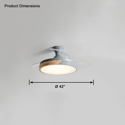 WOMO Scandi Low Profile Ceiling Fan Lamp-WM5077