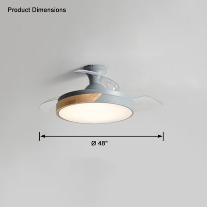 WOMO Scandi Low Profile Ceiling Fan Lamp-WM5077