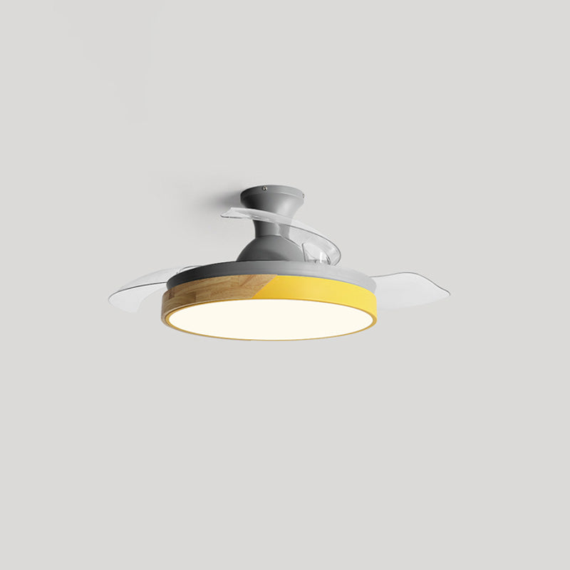 WOMO Scandi Low Profile Ceiling Fan Lamp-WM5077