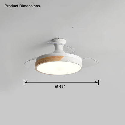 WOMO Scandi Low Profile Ceiling Fan Lamp-WM5077