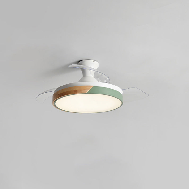 WOMO Scandi Low Profile Ceiling Fan Lamp-WM5077