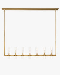 WOMO Cylindrical Glass Candle Linear Chandelier - Ravelle