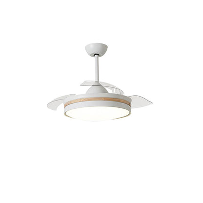 WOMO White Retractable Ceiling Fan Lamp-WM5080