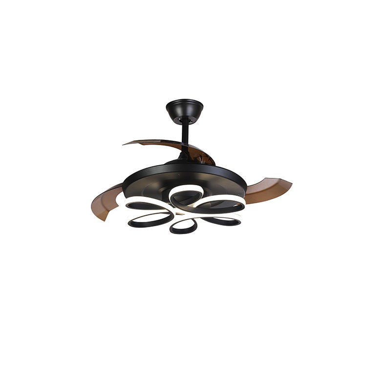 WOMO Unique Retractable Ceiling Fan Lamp-WM5081