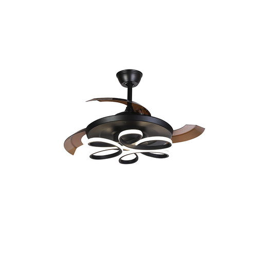 WOMO Unique Retractable Ceiling Fan Lamp-WM5081