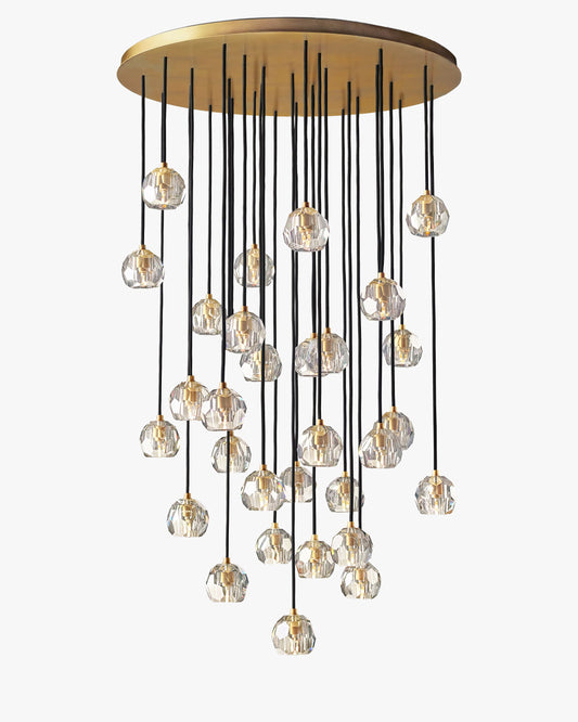 WOMO Crystal Globe Cluster Chandelier – Boule