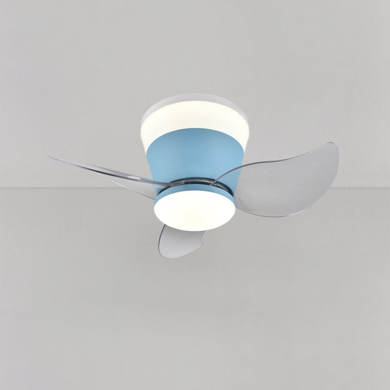 WOMO Small Low Profile Ceiling Fan Lamp-WM5084