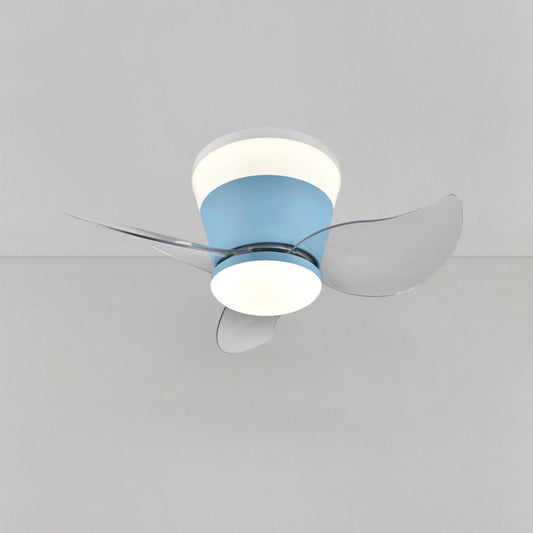 WOMO Small Low Profile Ceiling Fan Lamp-WM5084