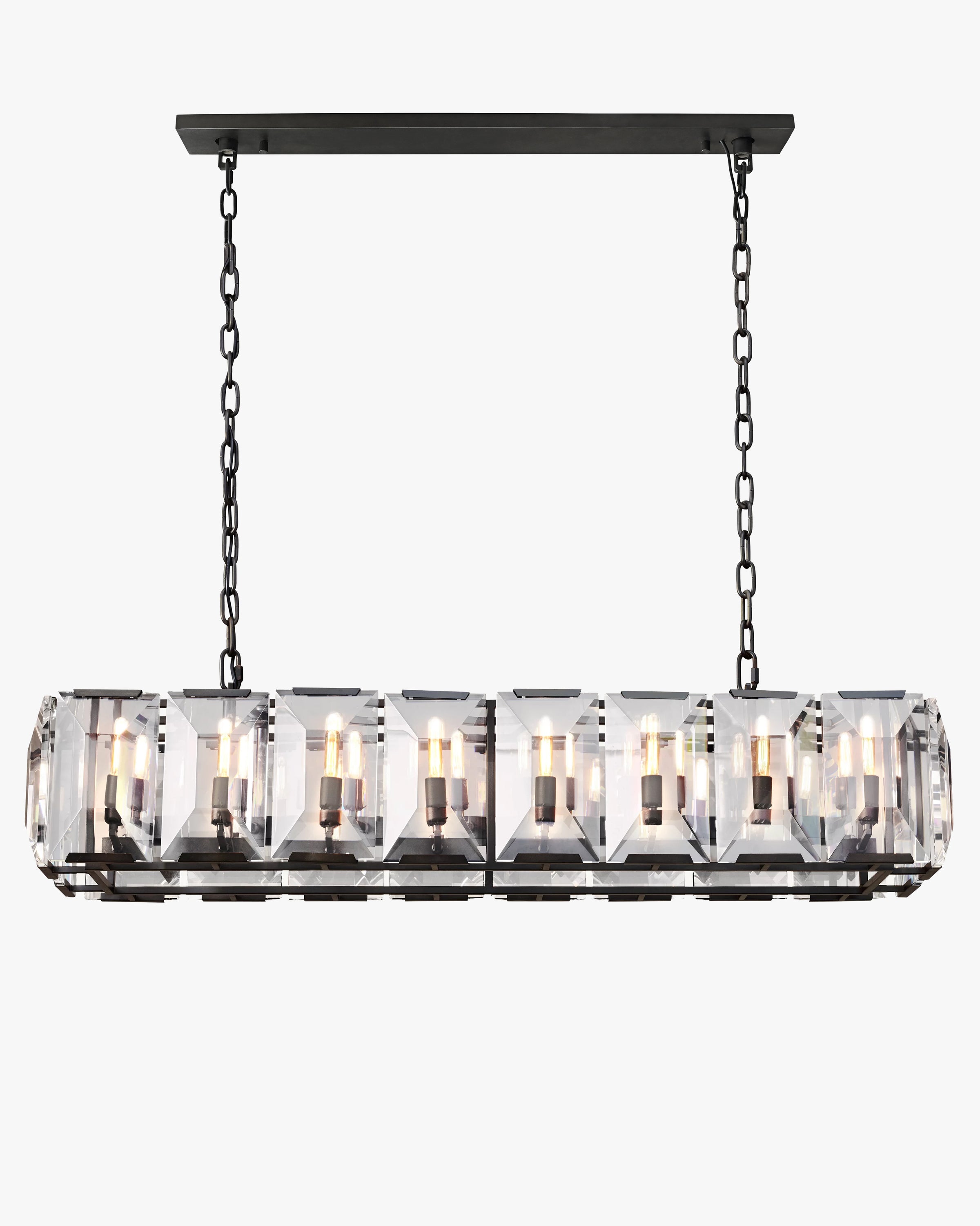 WOMO Crystal Rectangular Chandelier – Harlow