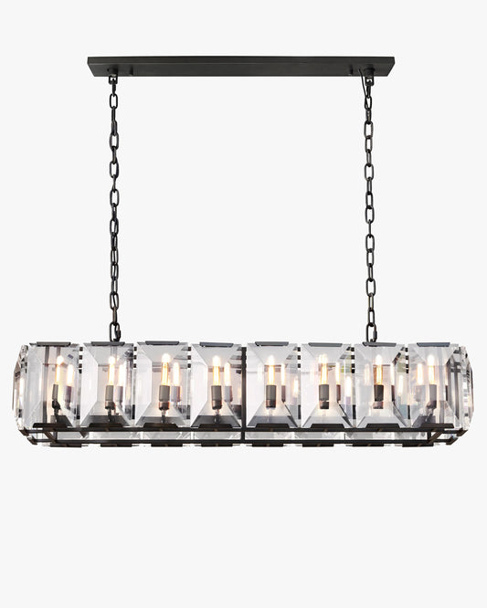 WOMO Crystal Rectangular Chandelier – Harlow