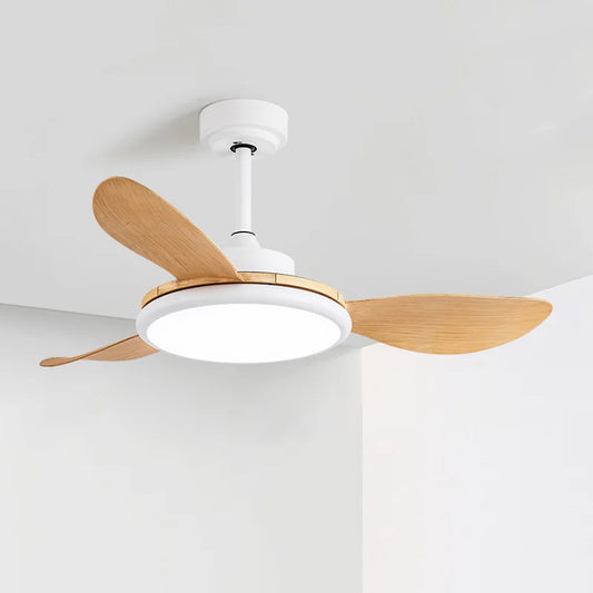 WOMO White Modern Ceiling Fan Lamp-WM5085