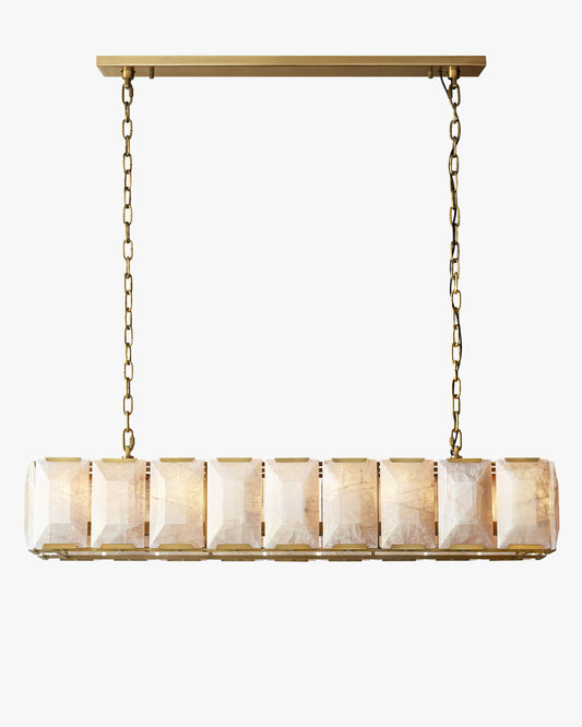 WOMO Alabaster Rectangular Chandelier – Harlow