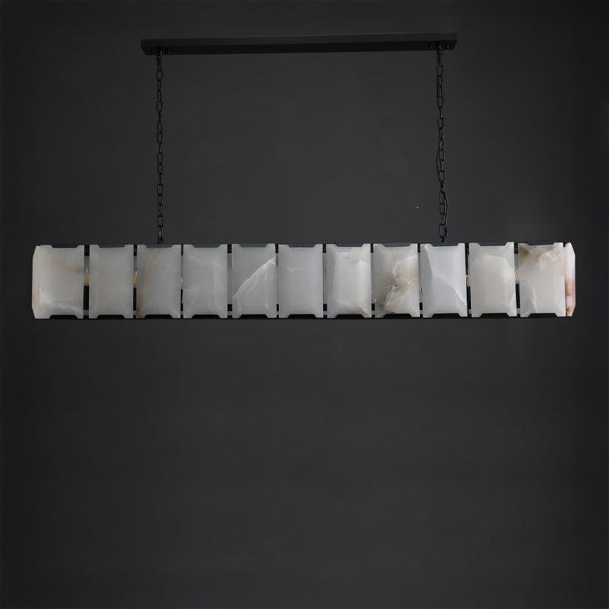 WOMO Alabaster Rectangular Chandelier – Harlow