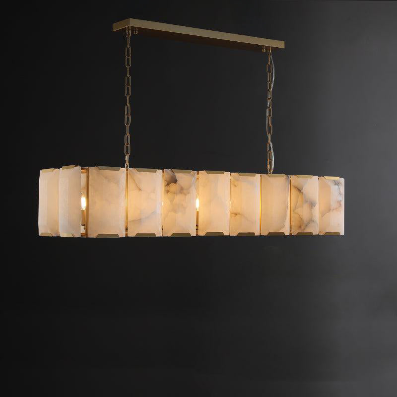 WOMO Alabaster Rectangular Chandelier – Harlow
