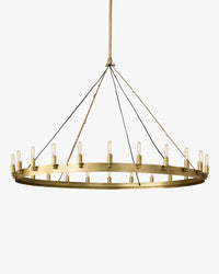 WOMO Vintage Filament Bent Tip Candle Round Chandelier - Camino