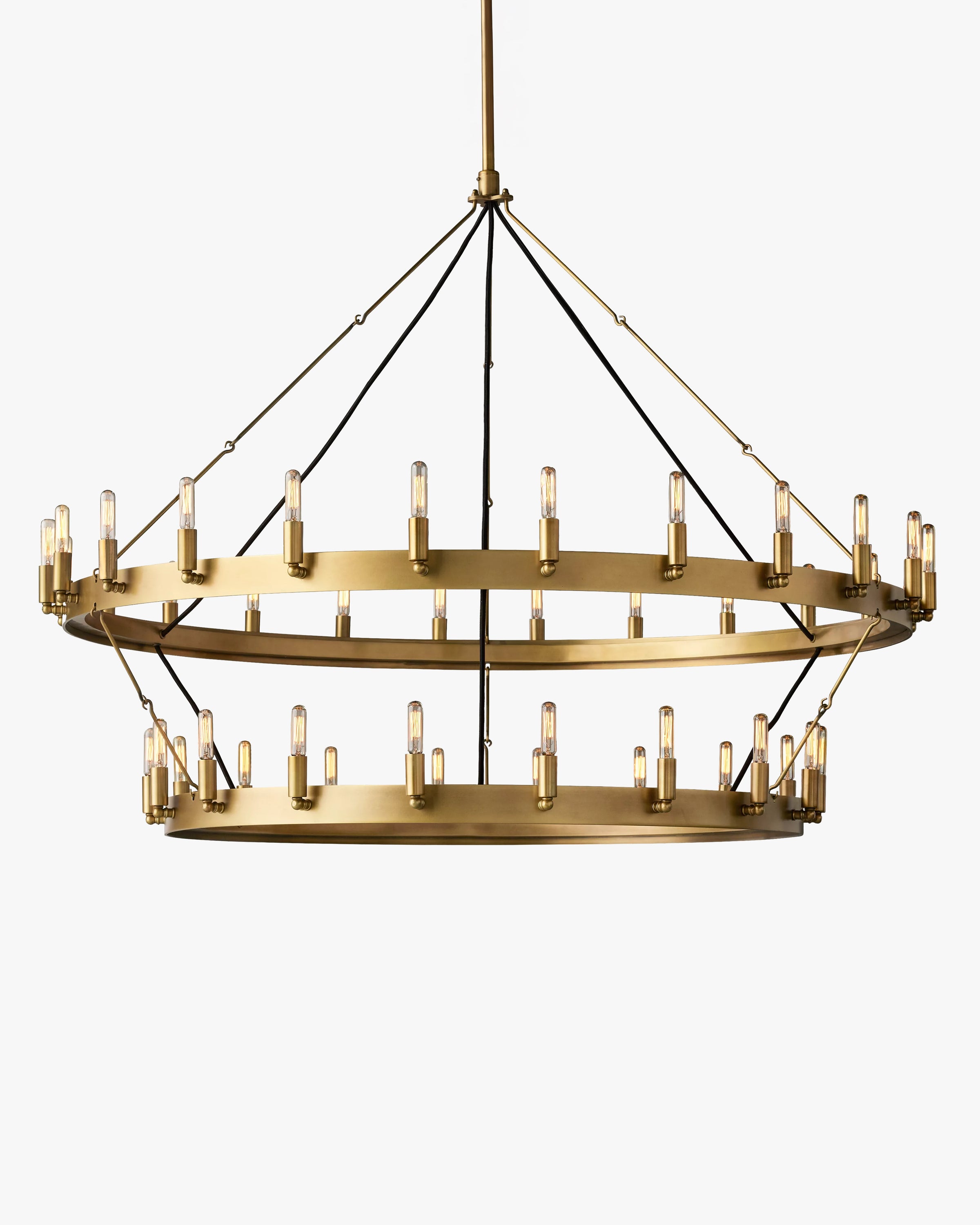 WOMO Vintage Filament Tubular Candle Tiered Chandelier - Camino