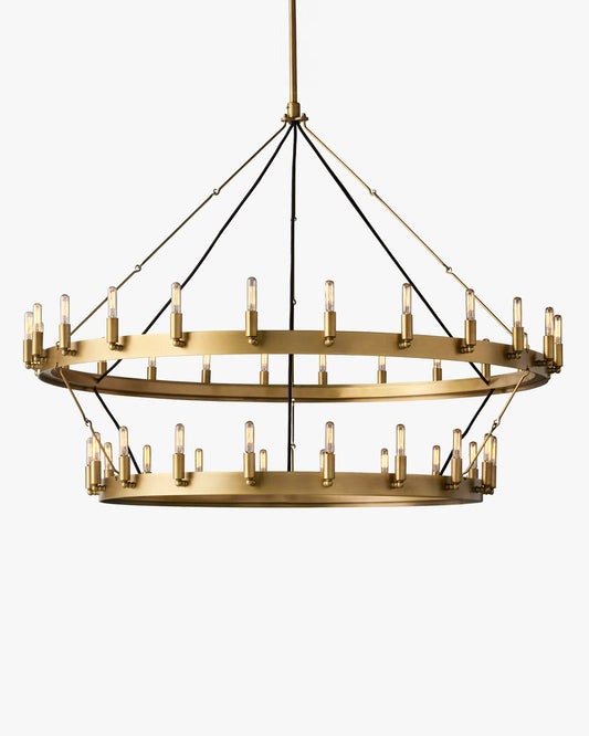 WOMO Vintage Filament Tubular Candle Tiered Chandelier - Camino