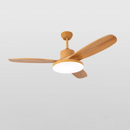 WOMO 3 Wood Blade Ceiling Fan Lamp-WM5090