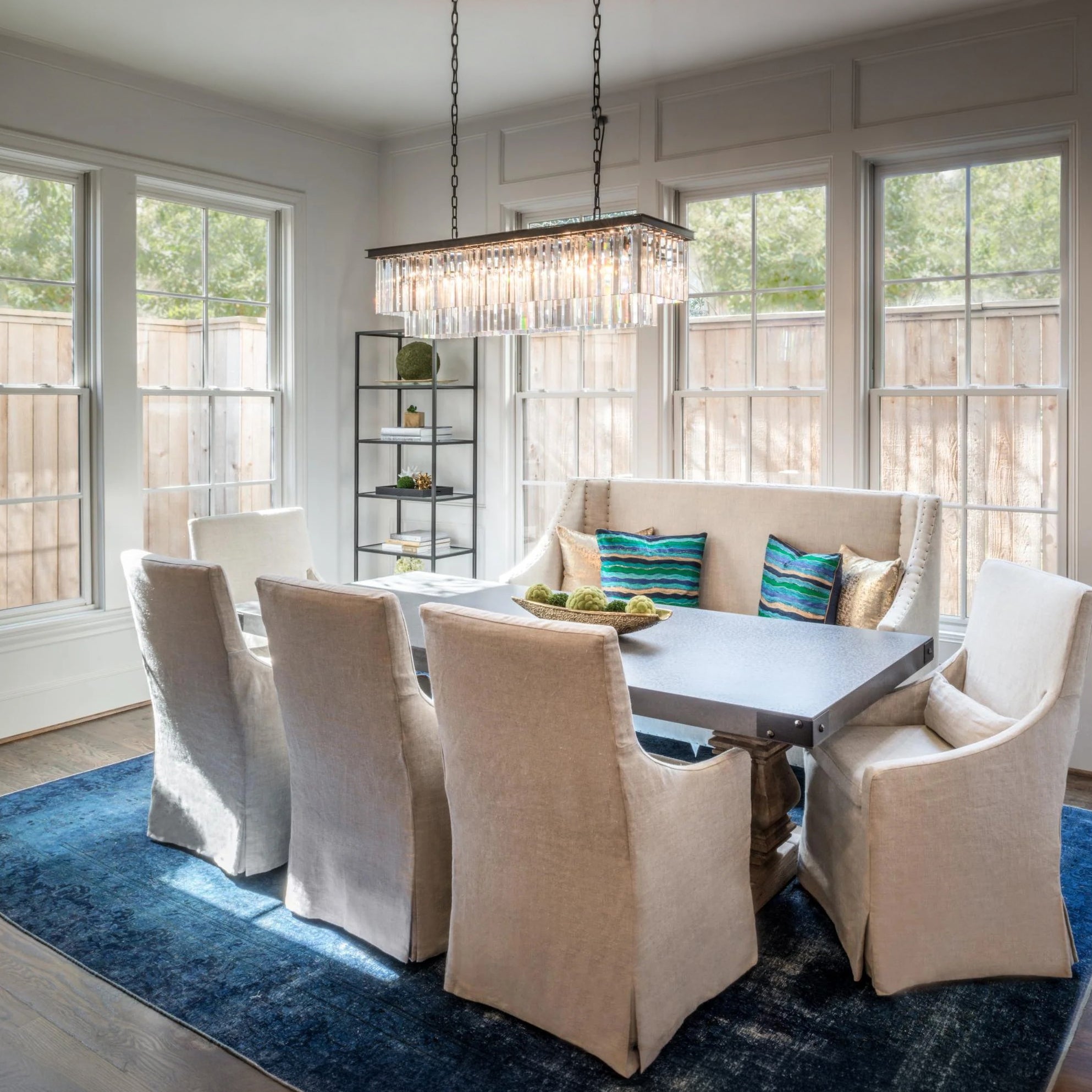 WOMO Crystal Prism Rectangular Chandelier - Odeon