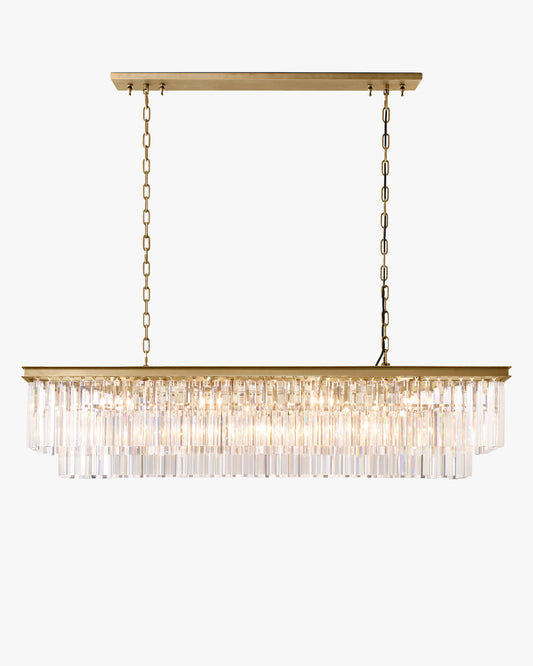 WOMO Crystal Prism Rectangular Chandelier - Odeon