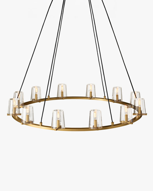 WOMO Hurricane Candle Ring Chandelier - Pauillac