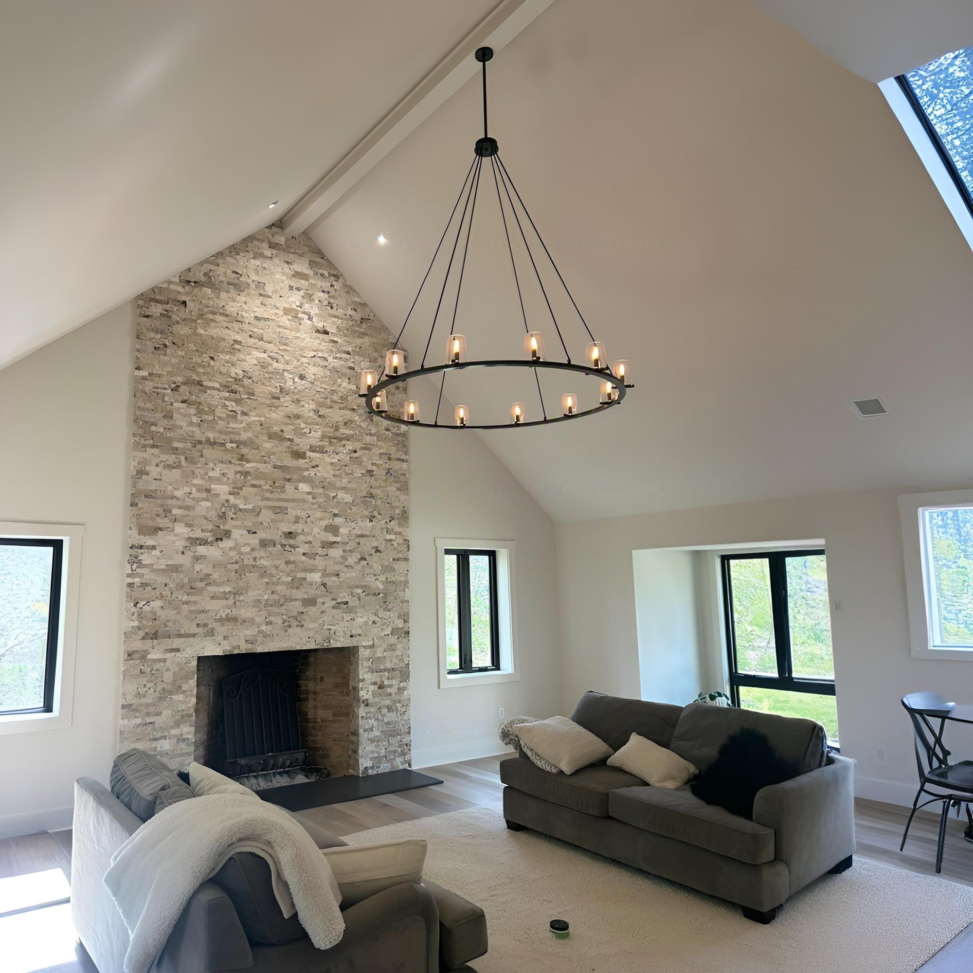 WOMO Hurricane Candle Ring Chandelier - Pauillac