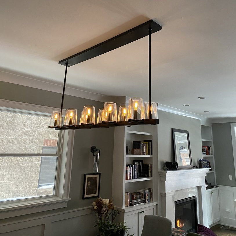 WOMO Hurricane Candle Linear Chandelier - Pauillac