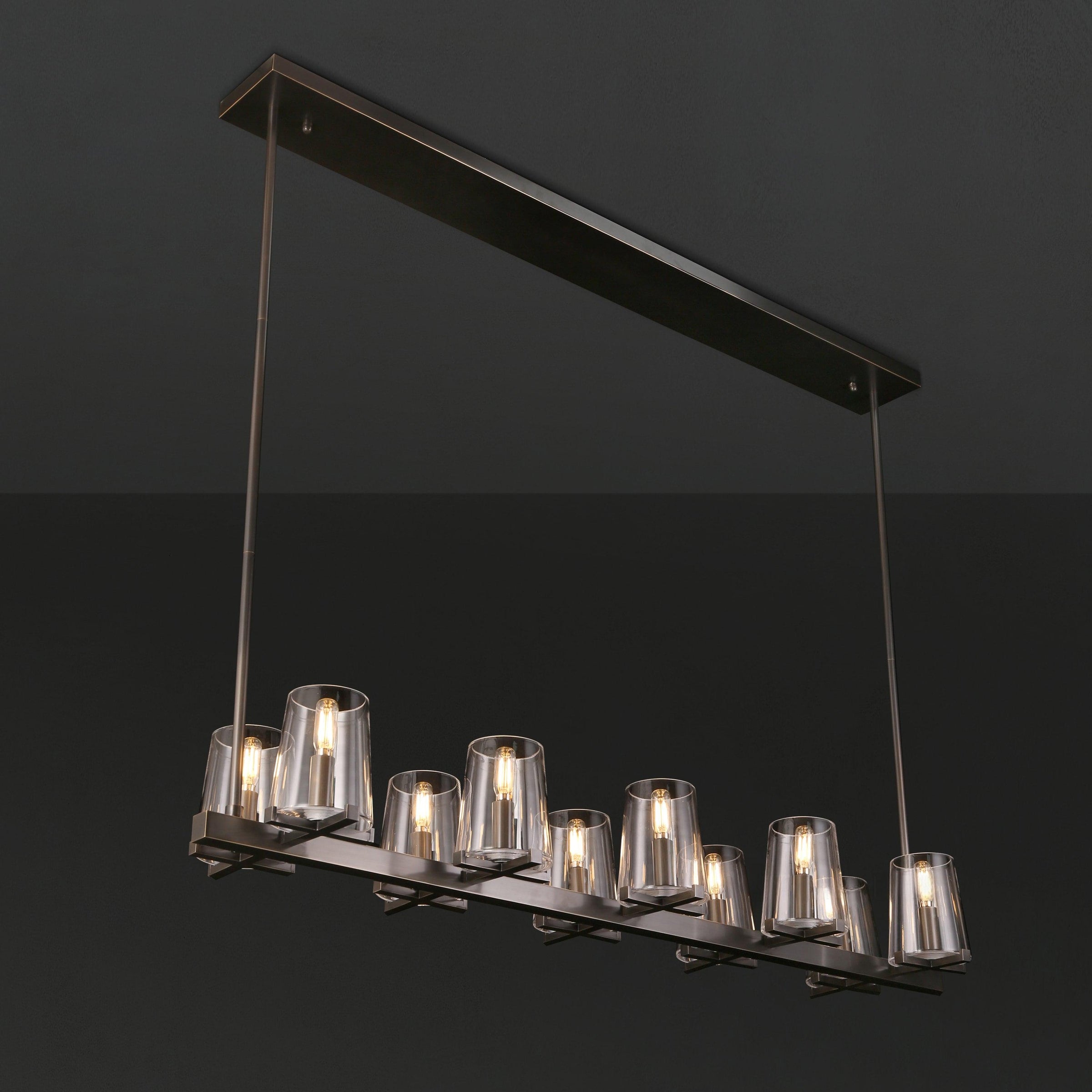 WOMO Hurricane Candle Linear Chandelier - Pauillac
