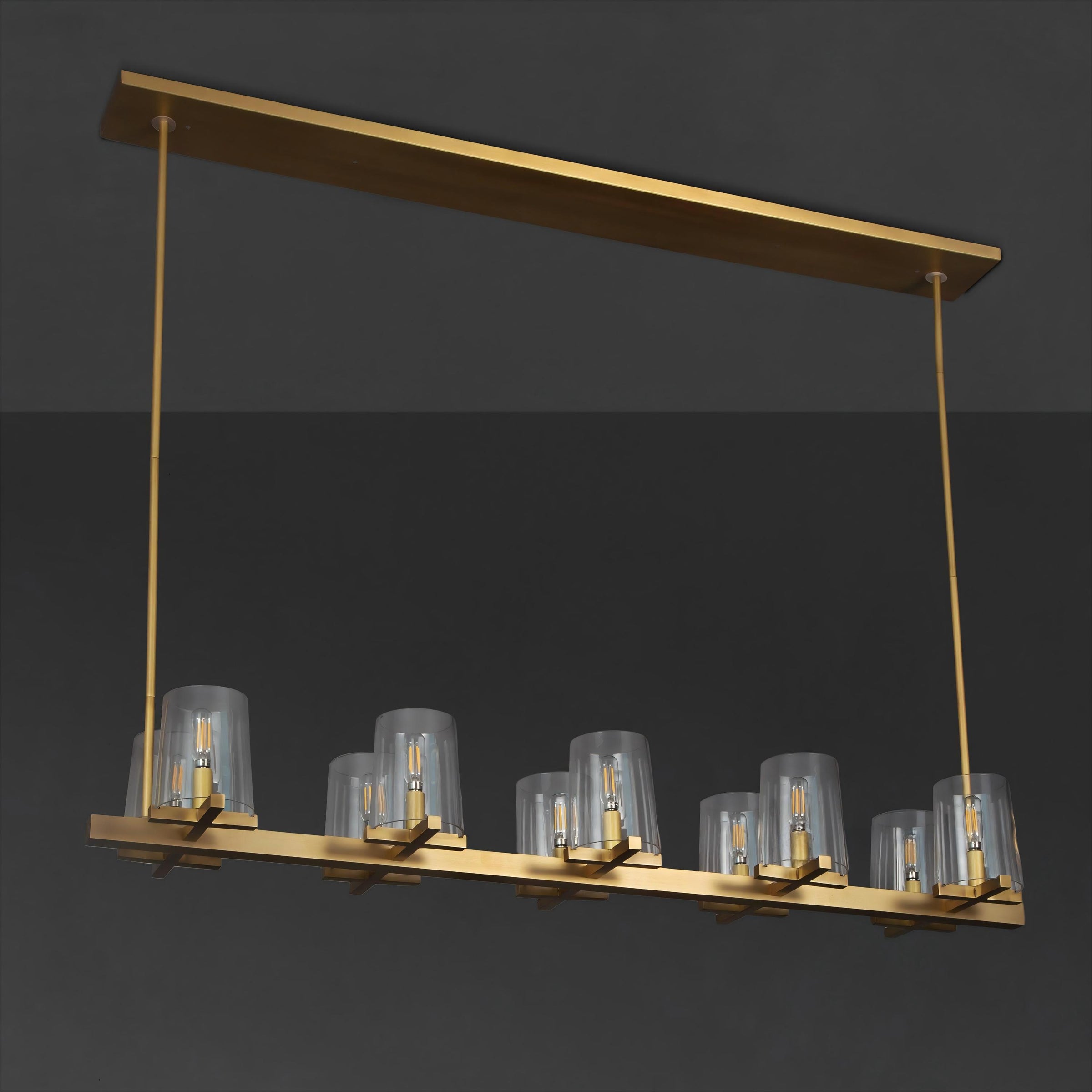 WOMO Hurricane Candle Linear Chandelier - Pauillac